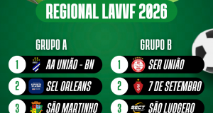 O Campeonato Regional Adulto Livre irá começar nesse sábado!