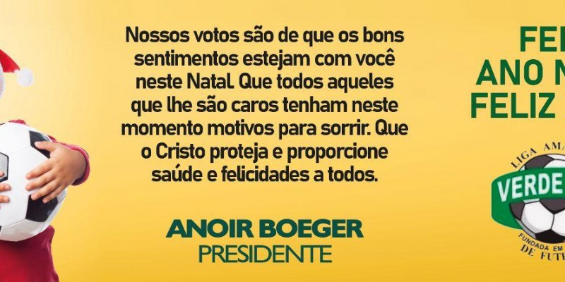 Feliz Natal e Próspero Ano Novo.