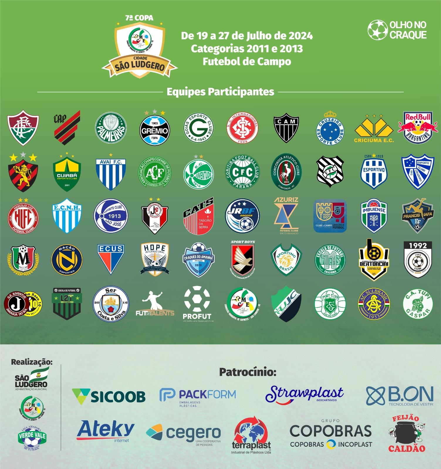 7ª COPA CIDADE DE SÃO LUDGERO 