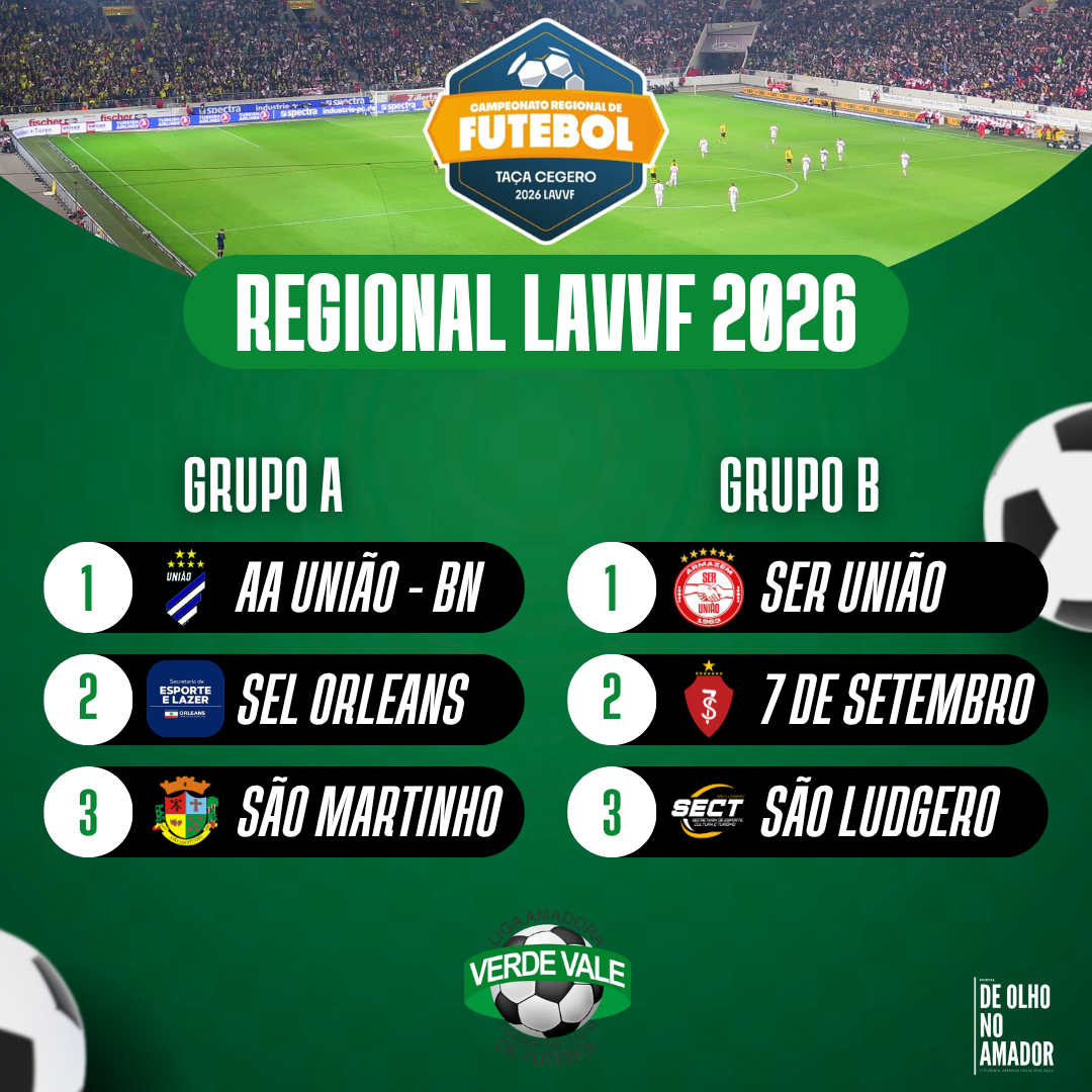 O Campeonato Regional Adulto Livre irá começar nesse sábado!